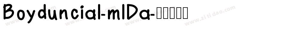 Boyduncial-mlDa字体转换