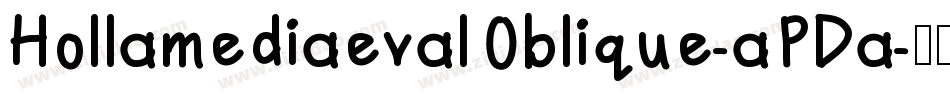 HollamediaevalOblique-aPDa字体转换