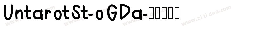 UntarotSt-oGDa字体转换