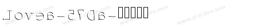 Lovea-57Da字体转换