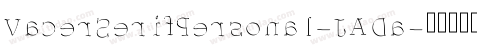VacerSerifPersonal-JADa字体转换