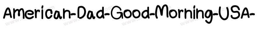 American-Dad-Good-Morning-USA字体转换