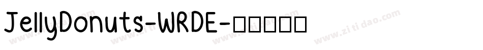JellyDonuts-WRDE字体转换