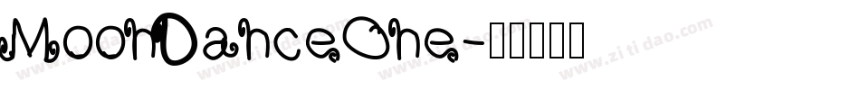 MoonDanceOne字体转换