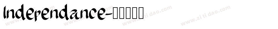 Independance字体转换