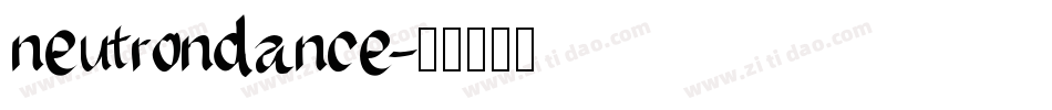 neutrondance字体转换