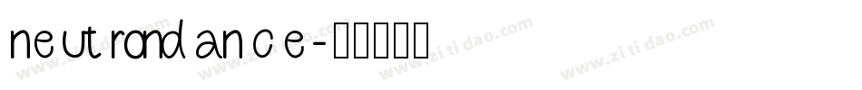 neutrondance字体转换
