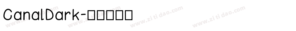 CanalDark字体转换