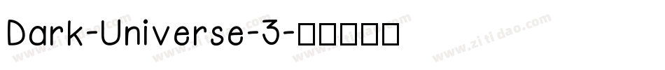 Dark-Universe-3字体转换