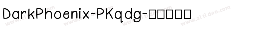 DarkPhoenix-PKqdg字体转换