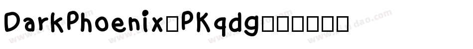DarkPhoenix-PKqdg字体转换