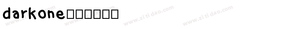 darkone字体转换