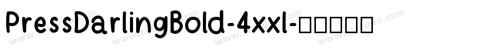 PressDarlingBold-4xxl字体转换