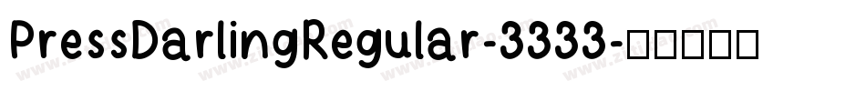 PressDarlingRegular-3333字体转换