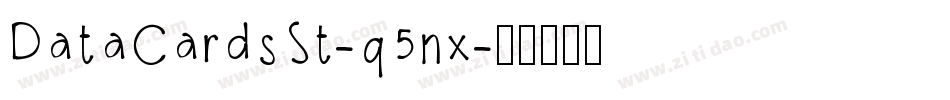 DataCardsSt-q5nx字体转换