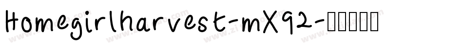 Homegirlharvest-mX92字体转换