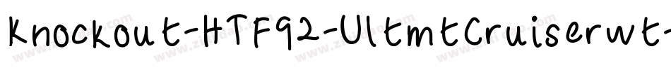 Knockout-HTF92-UltmtCruiserwt字体转换