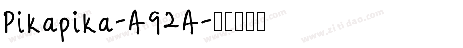 Pikapika-A92A字体转换