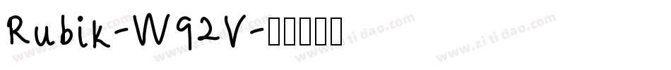 Rubik-W92V字体转换