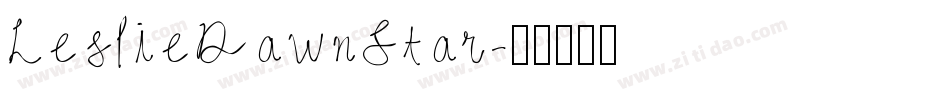 LeslieDawnStar字体转换