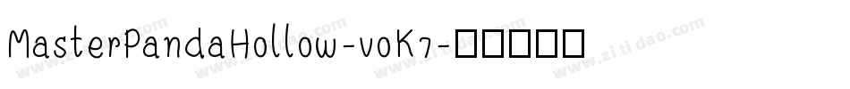 MasterPandaHollow-voK7字体转换