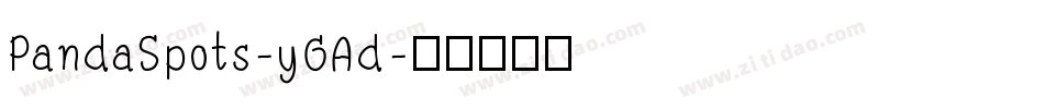 PandaSpots-yGAd字体转换
