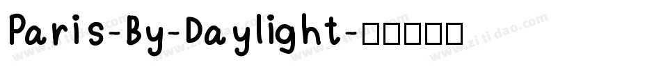 Paris-By-Daylight字体转换