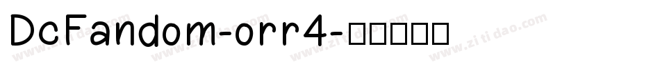 DcFandom-orr4字体转换
