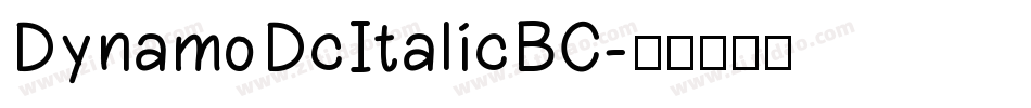 DynamoDcItalicBC字体转换