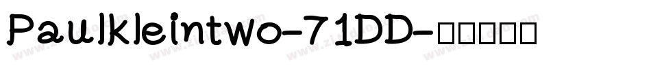 Paulkleintwo-71DD字体转换
