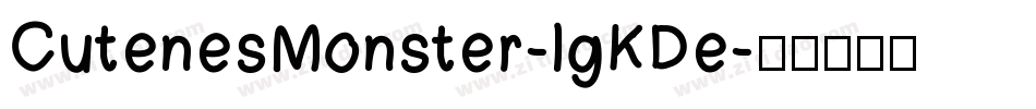 CutenesMonster-lgKDe字体转换