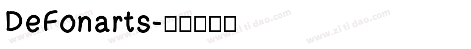 DeFonarts字体转换