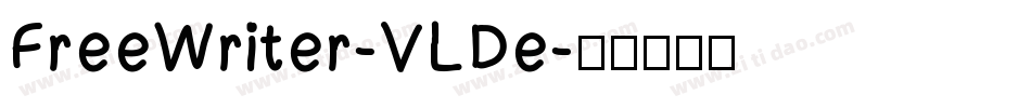 FreeWriter-VLDe字体转换