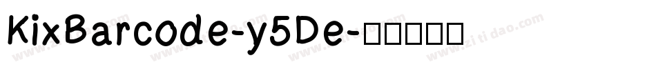 KixBarcode-y5De字体转换