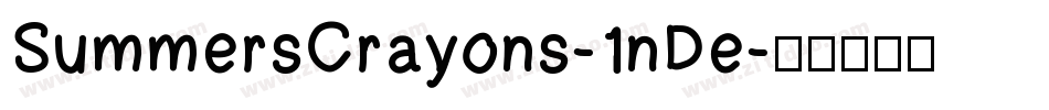 SummersCrayons-1nDe字体转换