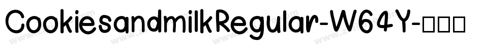 CookiesandmilkRegular-W64Y字体转换