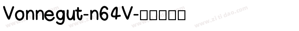 Vonnegut-n64V字体转换