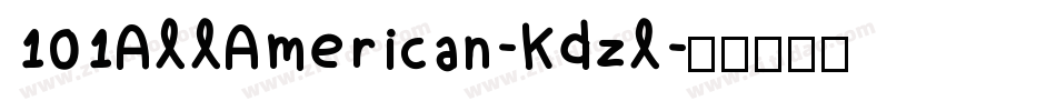 101AllAmerican-Kdzl字体转换