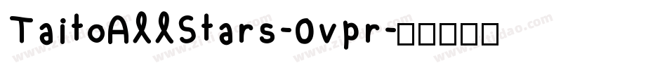 TaitoAllStars-0vpr字体转换