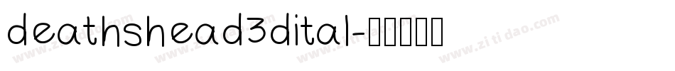 deathshead3dital字体转换