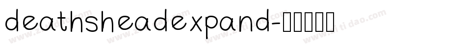 deathsheadexpand字体转换