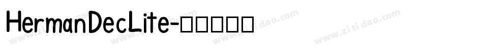 HermanDecLite字体转换