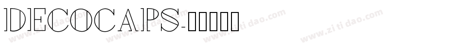 DecoCaps字体转换