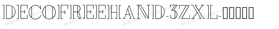 DecoFreehand-3zXL字体转换
