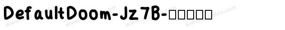 DefaultDoom-Jz7B字体转换