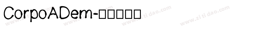 CorpoADem字体转换