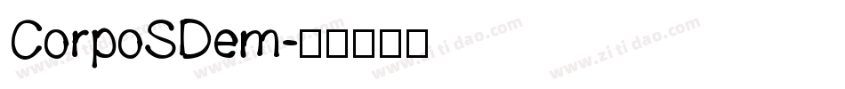 CorpoSDem字体转换