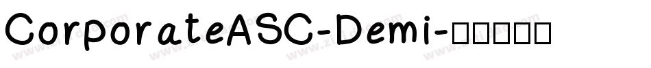 CorporateASC-Demi字体转换