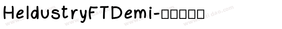 HeldustryFTDemi字体转换