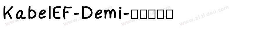 KabelEF-Demi字体转换